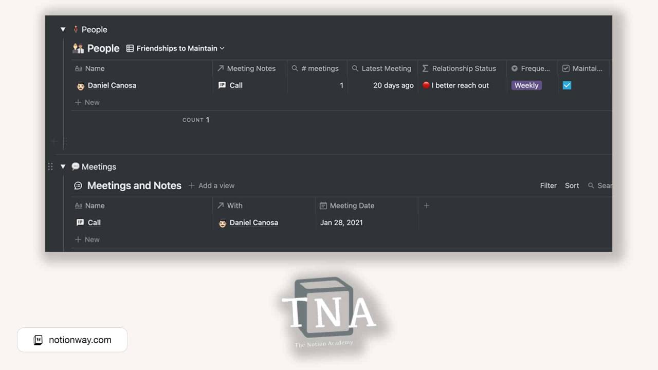 Notion as crm