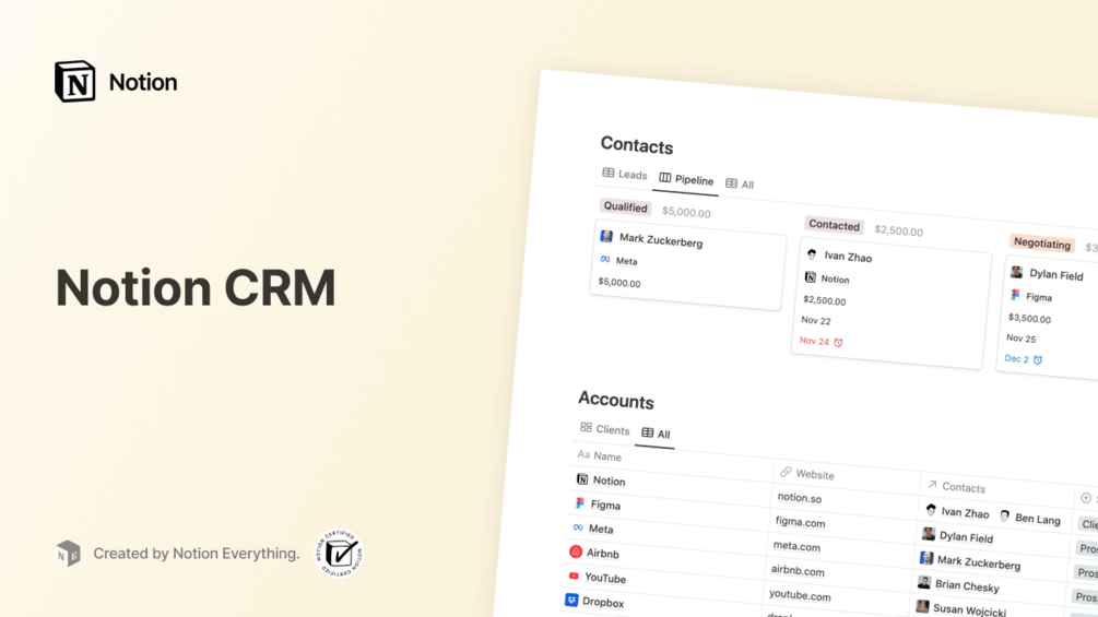 Notion as crm