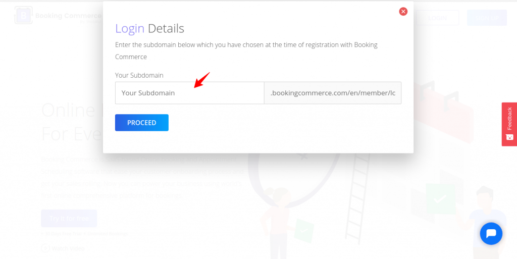 Crm booking system