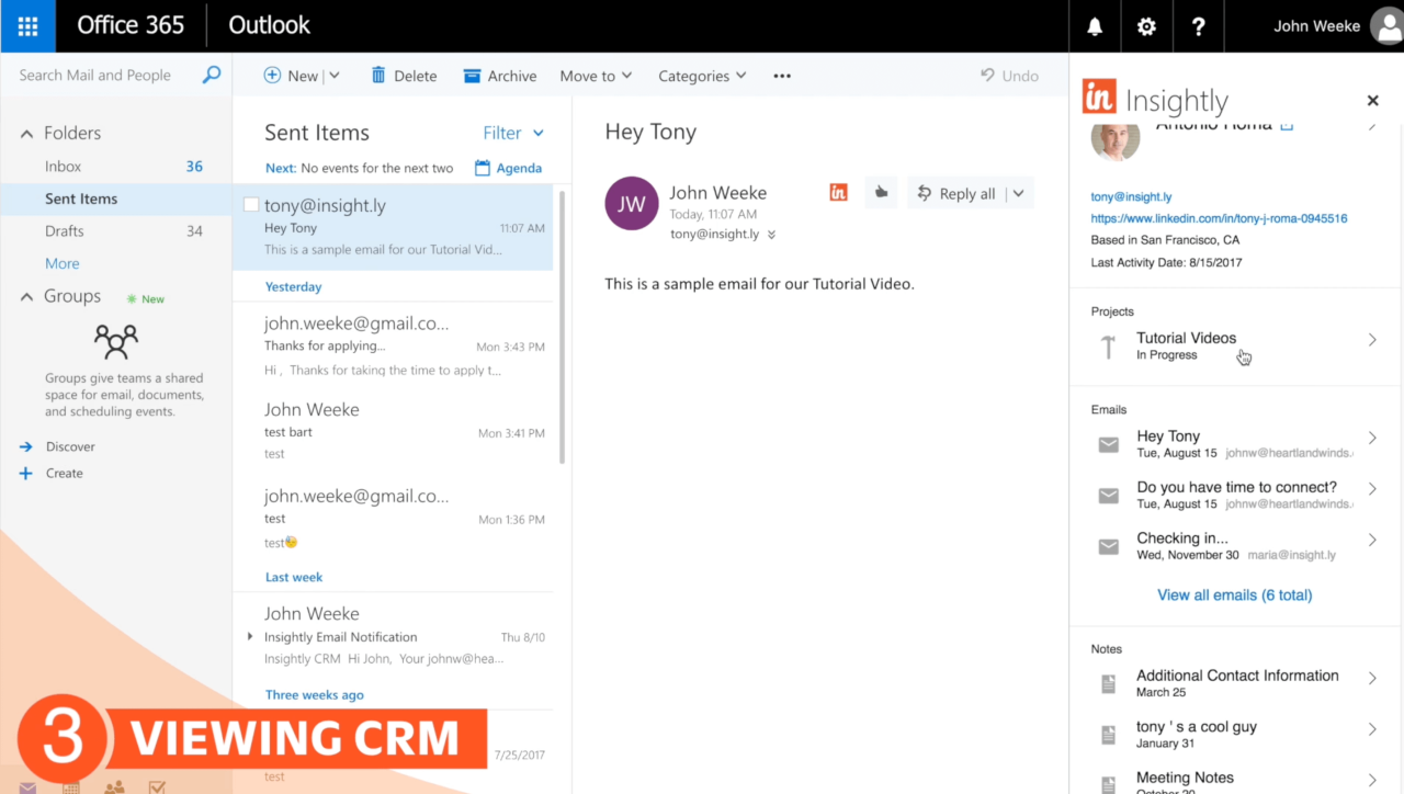 Microsoft outlook crm