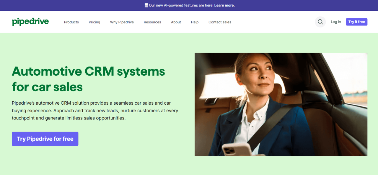 Automotive crm software