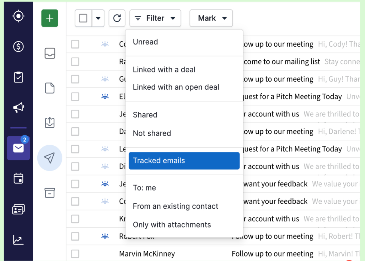 Pipedrive dashboard