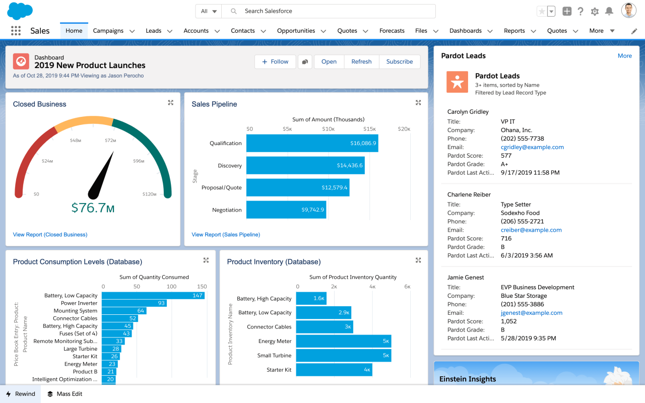 Sales crm software