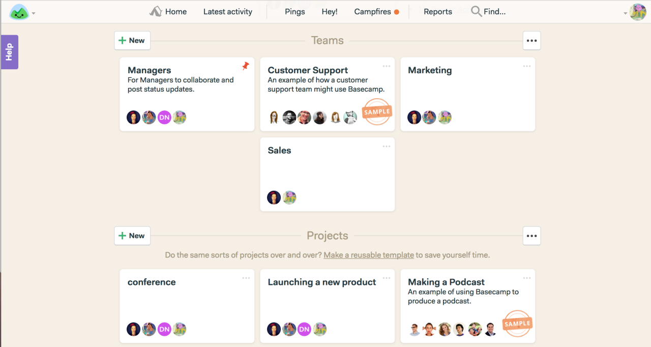 Basecamp crm