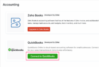 Zoho quickbooks