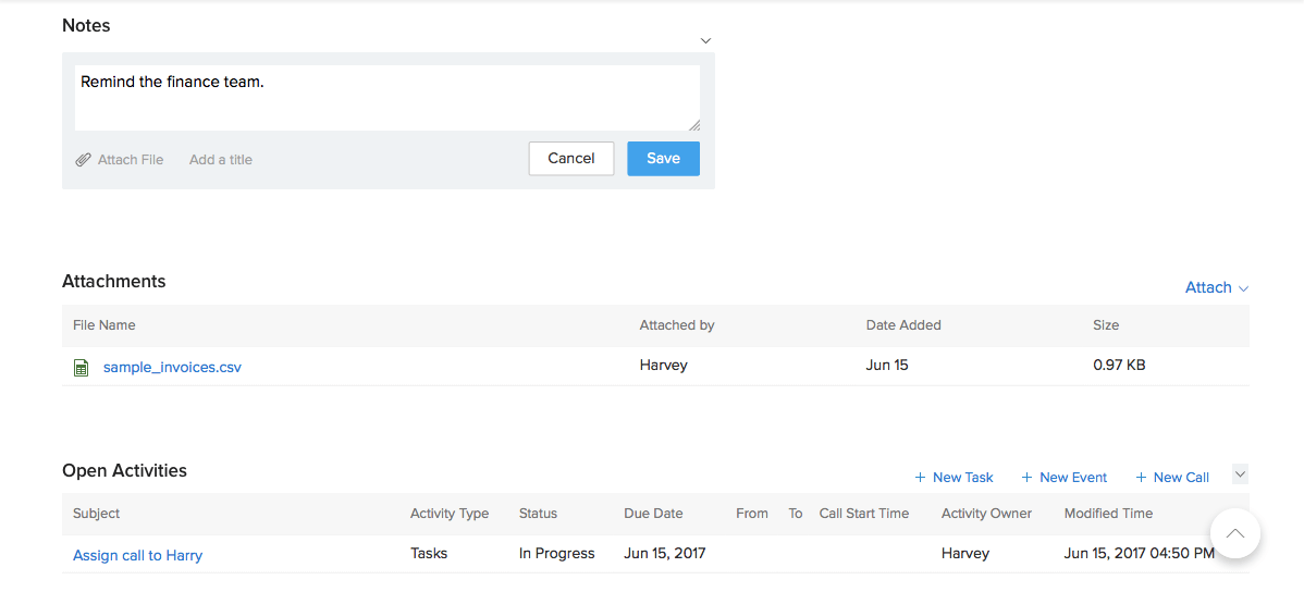 Zoho invoice crm report settings save click generate accessing module finally run