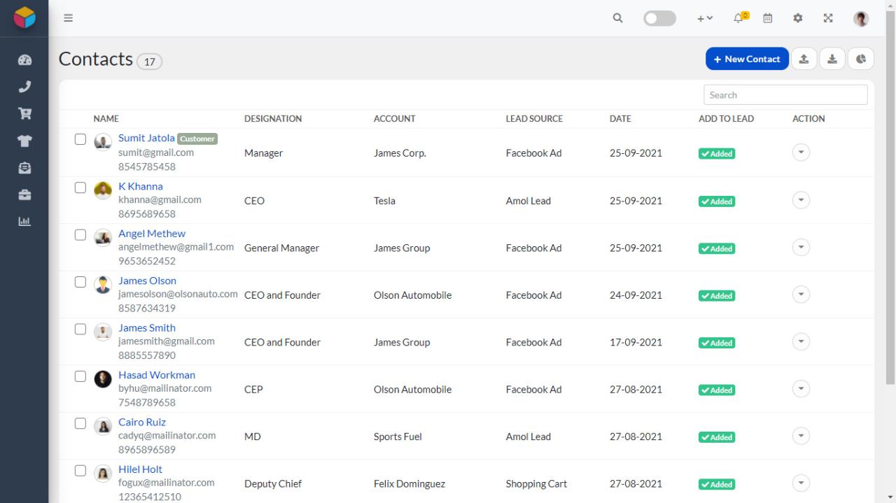 Client crm