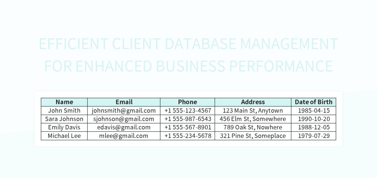 Free Client Database Templates For Google Sheets And Microsoft Excel ...