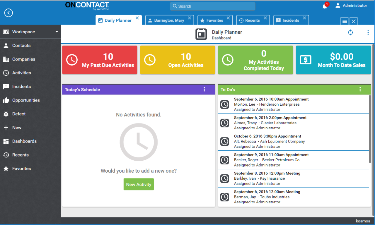 Oncontact crm
