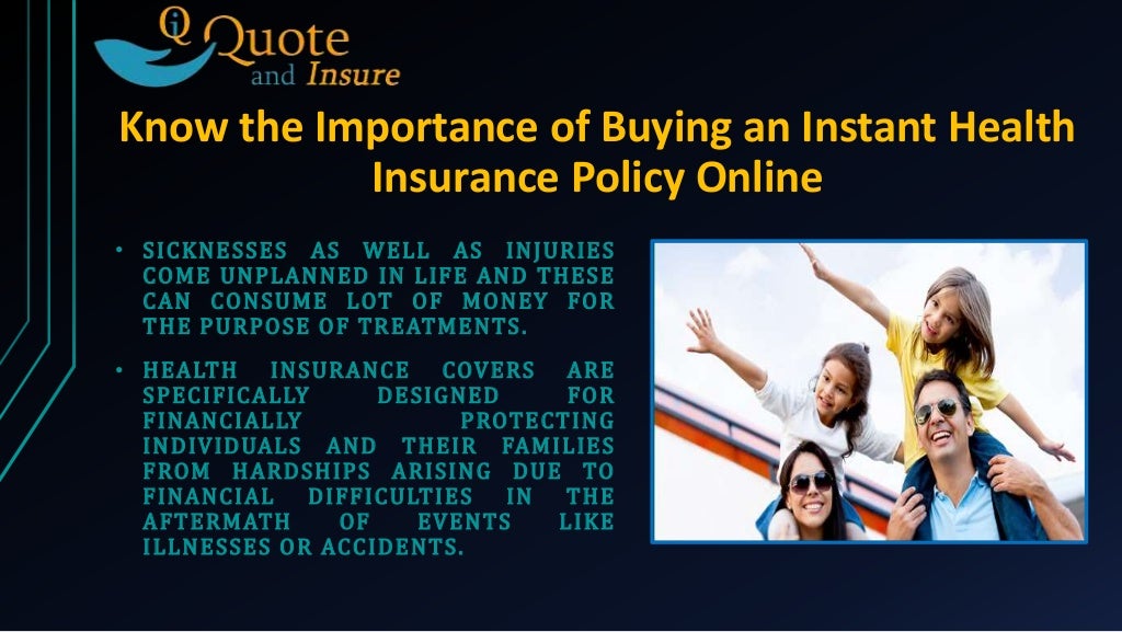 Instant health insurance coverage online with affordable prices