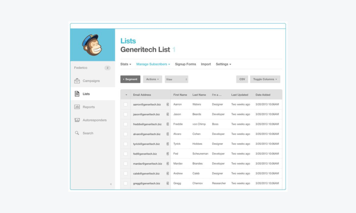 Customer segmentation software