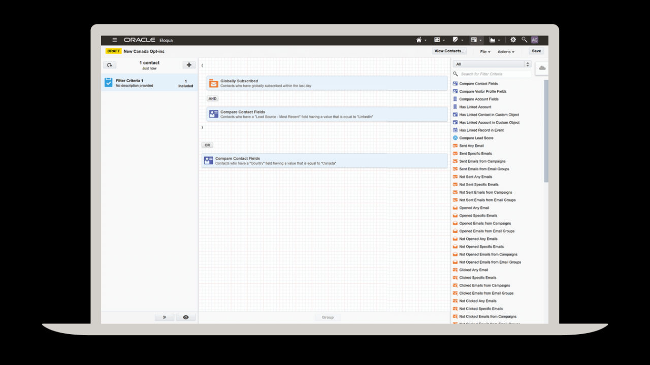 Eloqua oracle automation cx