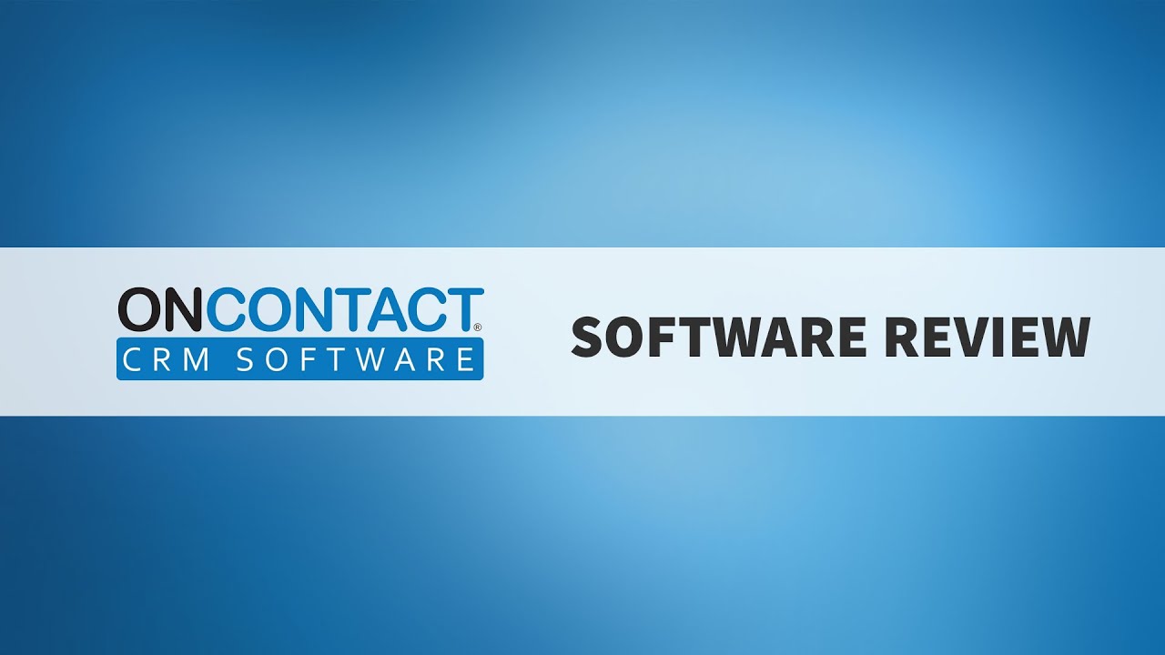Oncontact CRM by Oncontact Software Corporation