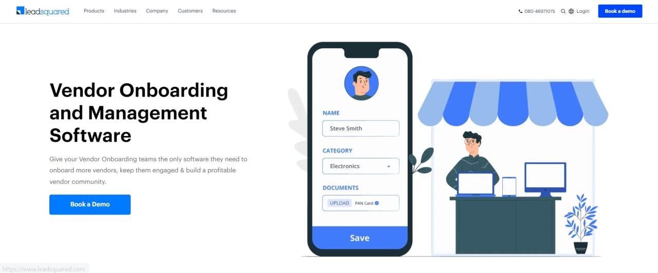 Vendor management platform